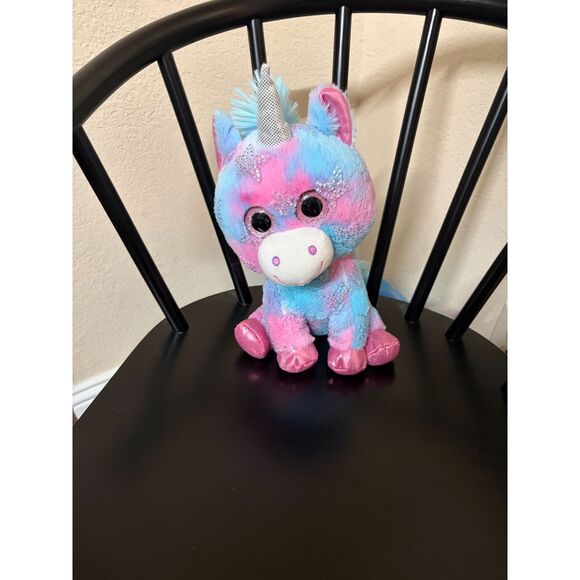 The Unbranded Brand Other - Pastel Unicorn Plush 13–14” – Pink Blue Sparkle Stuffed Animal